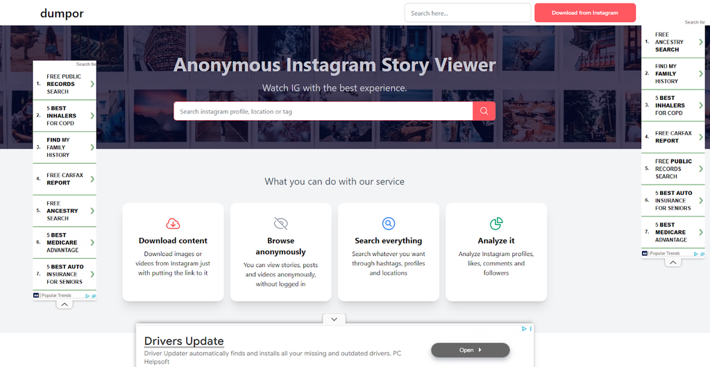 Dumpor Instagram Viewer and Its Alternative