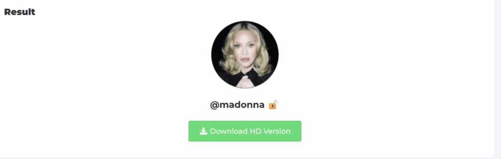 Screenshot of the Toolzin website with the 'Download Now' button clicked to start downloading Instagram content.