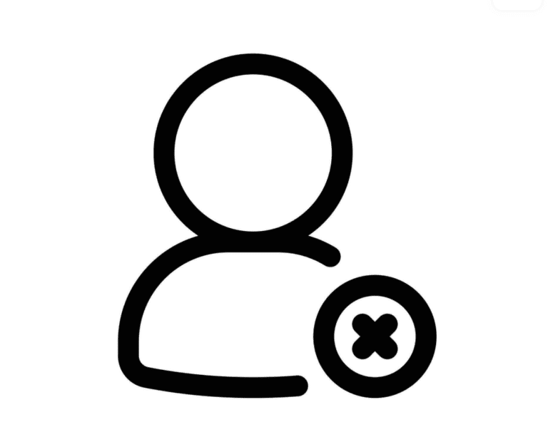 deleted account icon