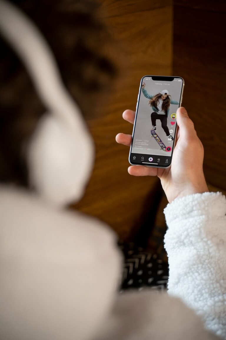 person looking at Instagram Reels on phone